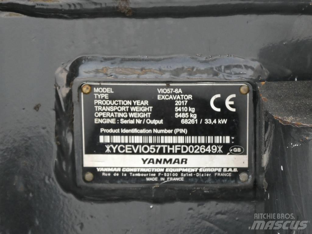 Yanmar Vio 57-6A Mini ekskavatori < 7 t