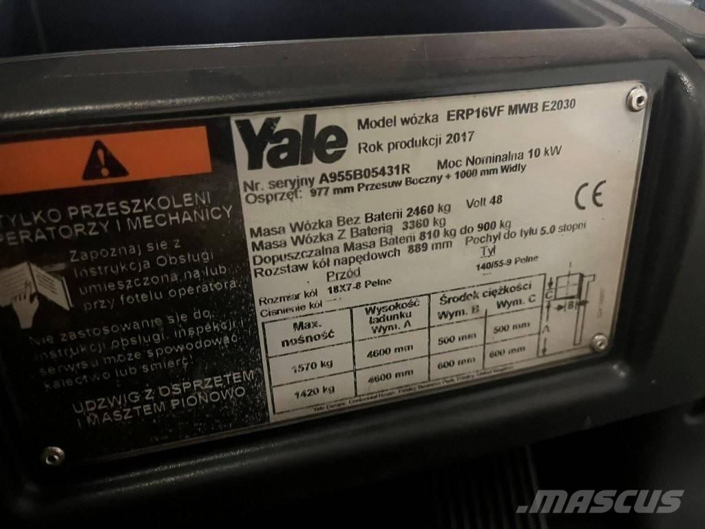 Yale ERP 16 VF Elektriskie iekrāvēji