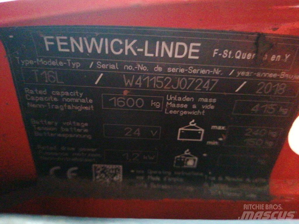 Linde T16L Zemie palešu pacēlāji