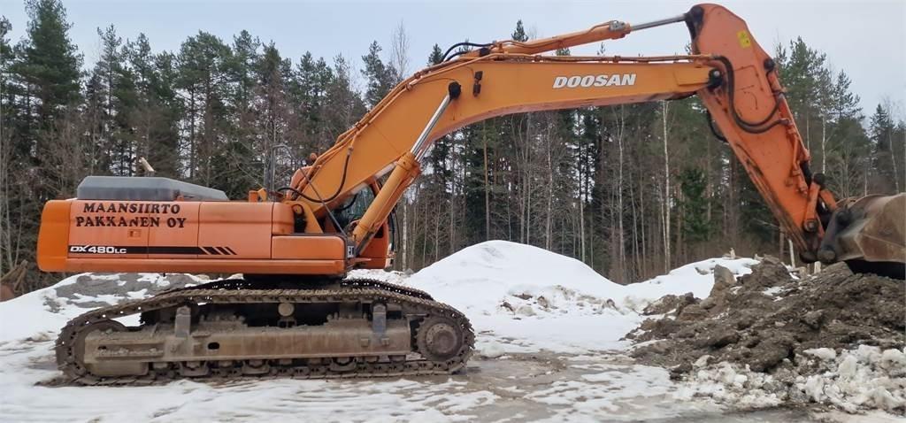 Doosan DX 480 LC Kāpurķēžu ekskavatori