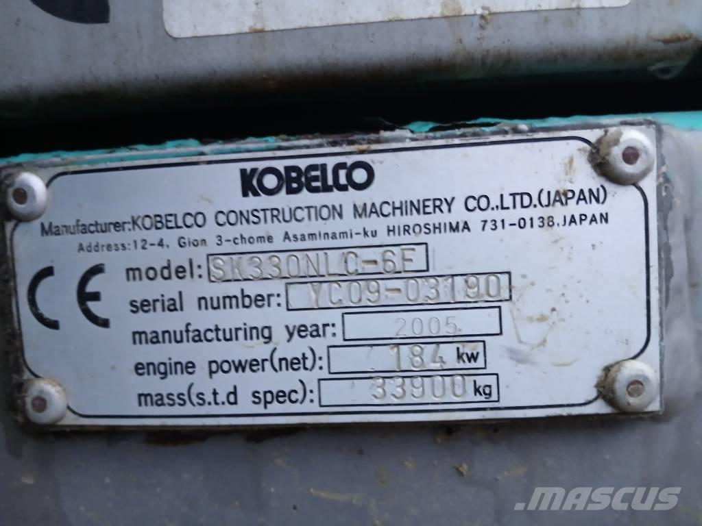 Kobelco SK 330NLC-6E Kāpurķēžu ekskavatori