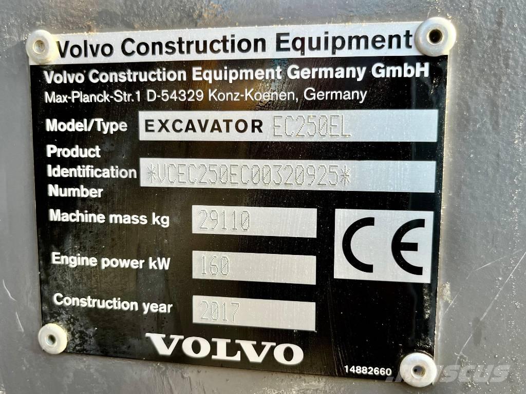Volvo EC 250 E Kāpurķēžu ekskavatori