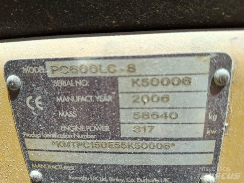 Komatsu PC 600 LC-8 Kāpurķēžu ekskavatori