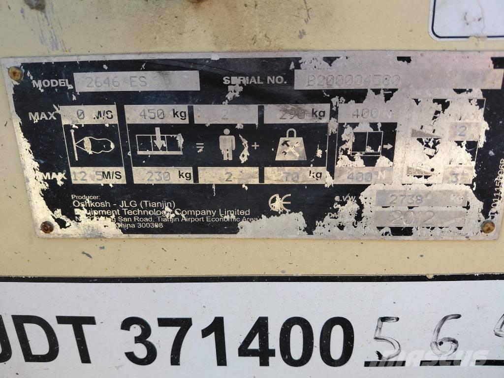 JLG 2646ES Šķerveida pacēlāji