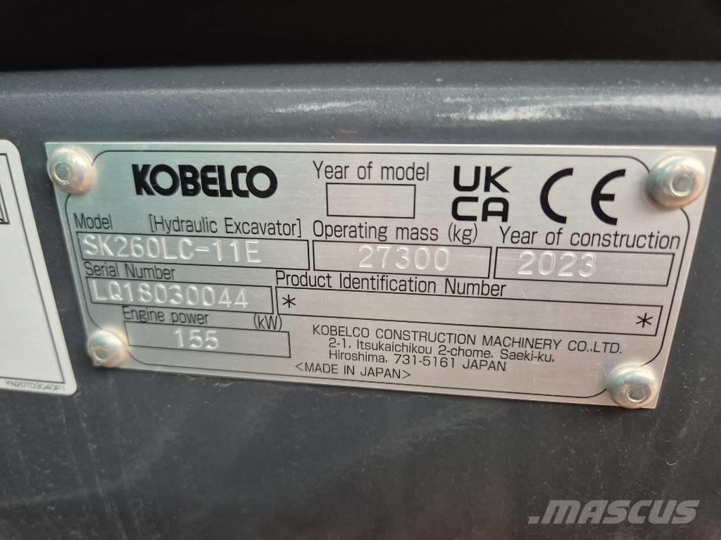 Kobelco SK260LC-11E Kāpurķēžu ekskavatori