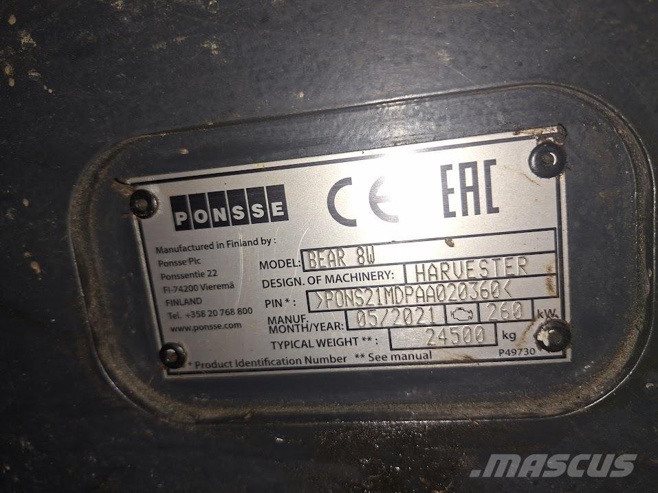 Ponsse Bear 8W Harvesteri