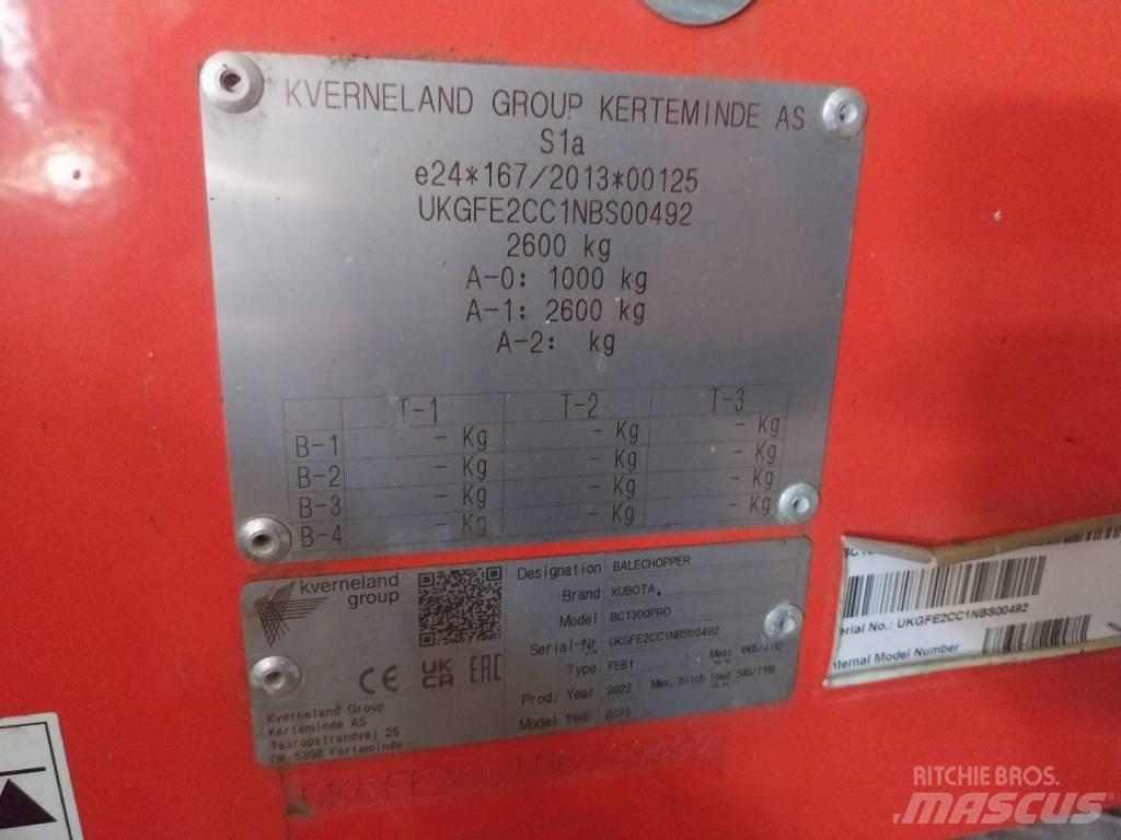 Kubota BC 1300 PRO Ķīpu smalcinātāji, griezēji un attinēji