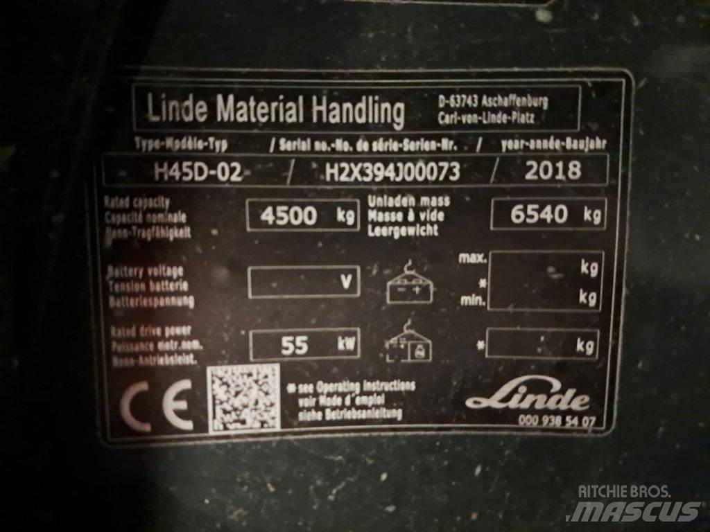 Linde H45D-02 Tehnika ar dīzeļa dzinēju
