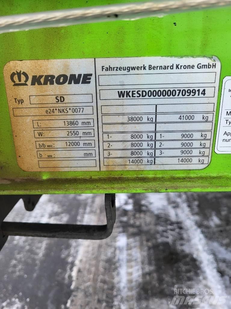 Krone SD Tents puspiekabes