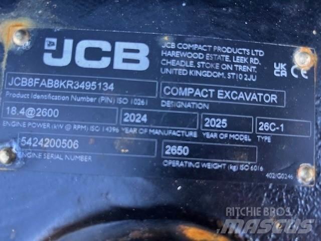 JCB 26C-1 Mini ekskavatori < 7 t