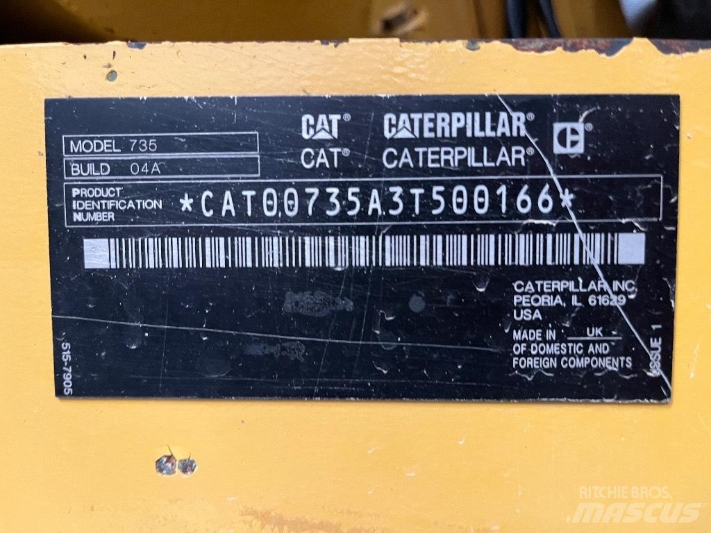 CAT 735 Artikulētie pašizgāzēji