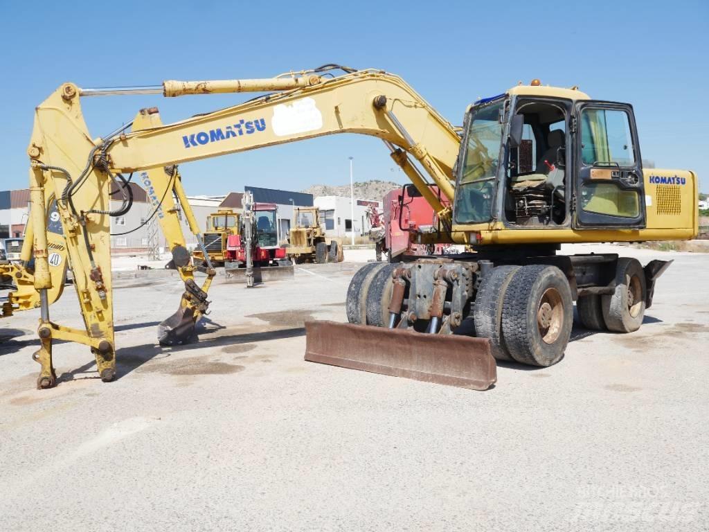 Komatsu PW 170 Ekskavatori uz riteņiem
