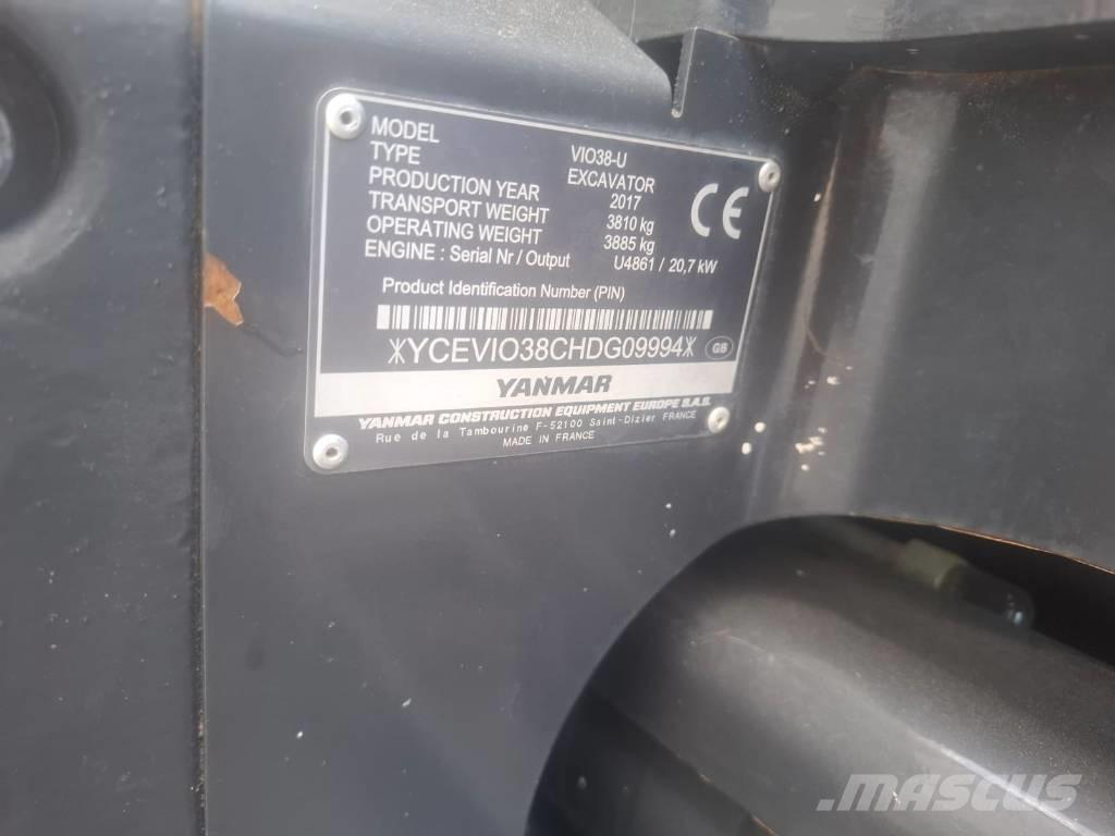 Yanmar Vio 38-U Mini ekskavatori < 7 t