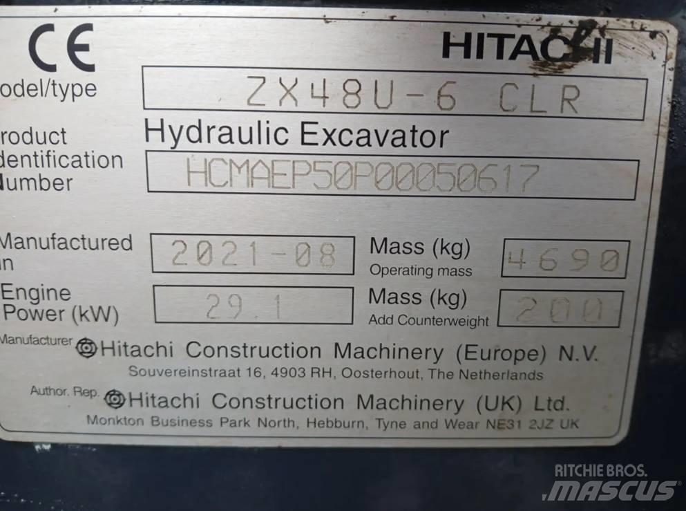Hitachi ZX 48 U Mini ekskavatori < 7 t