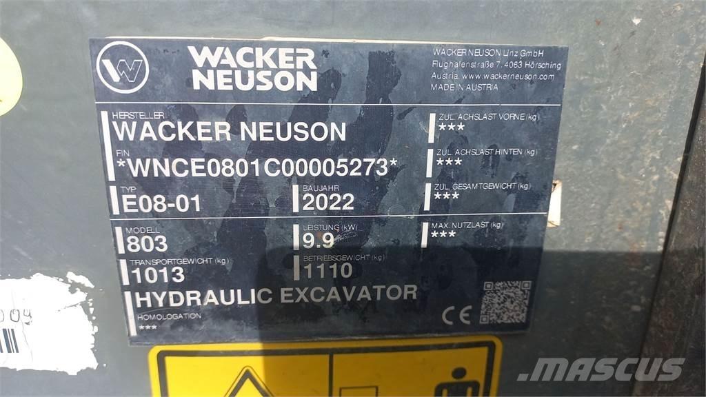 Wacker Neuson 803 Kāpurķēžu ekskavatori