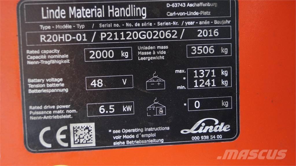 Linde R20HD Lielaugstuma pārvadātājs