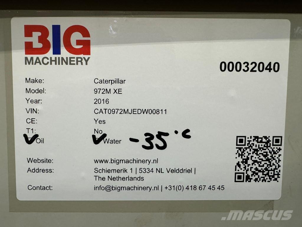 CAT 972M XE Iekrāvēji uz riteņiem