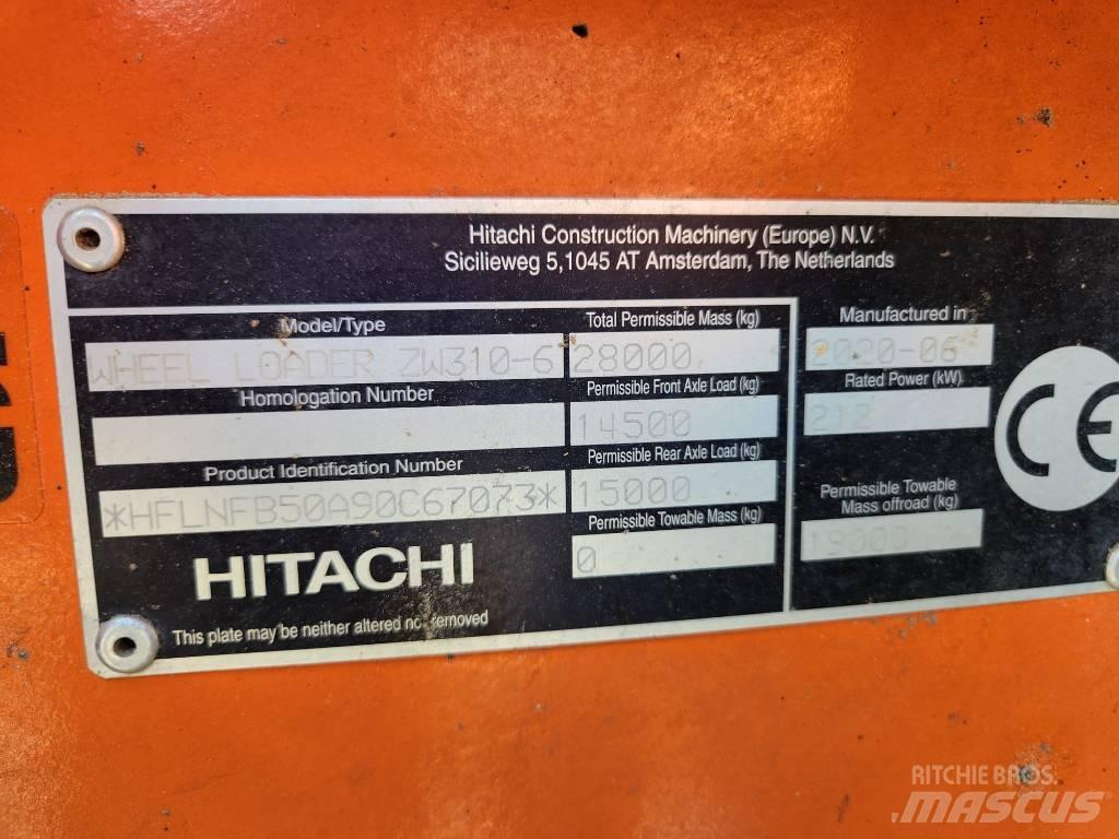 Hitachi ZW310-6 Iekrāvēji uz riteņiem