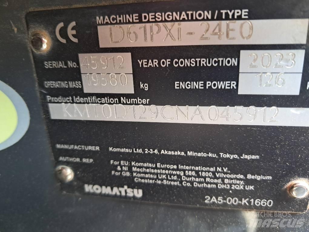 Komatsu D61PXI-24E0 Kāpurķēžu buldozeri