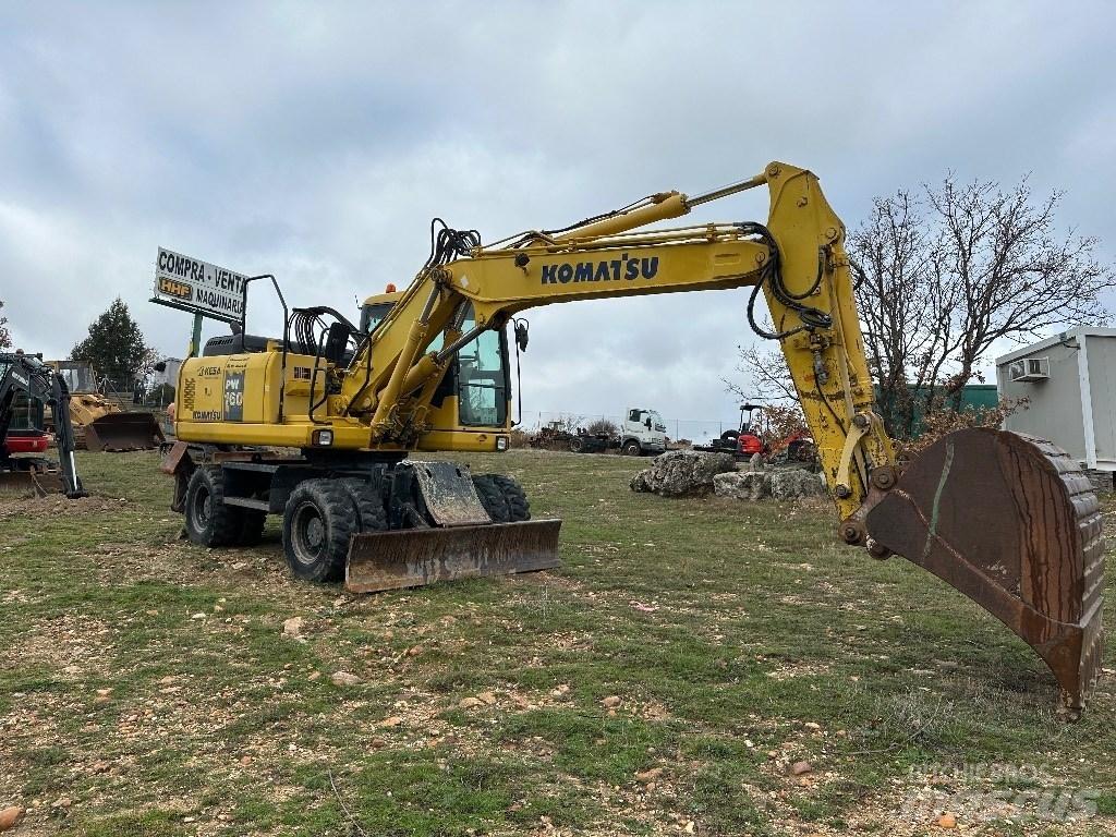 Komatsu PW 160-7E0 Ekskavatori uz riteņiem