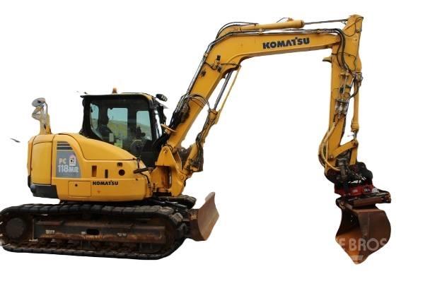 Komatsu PC 118 MR-8 Strēles un kausi