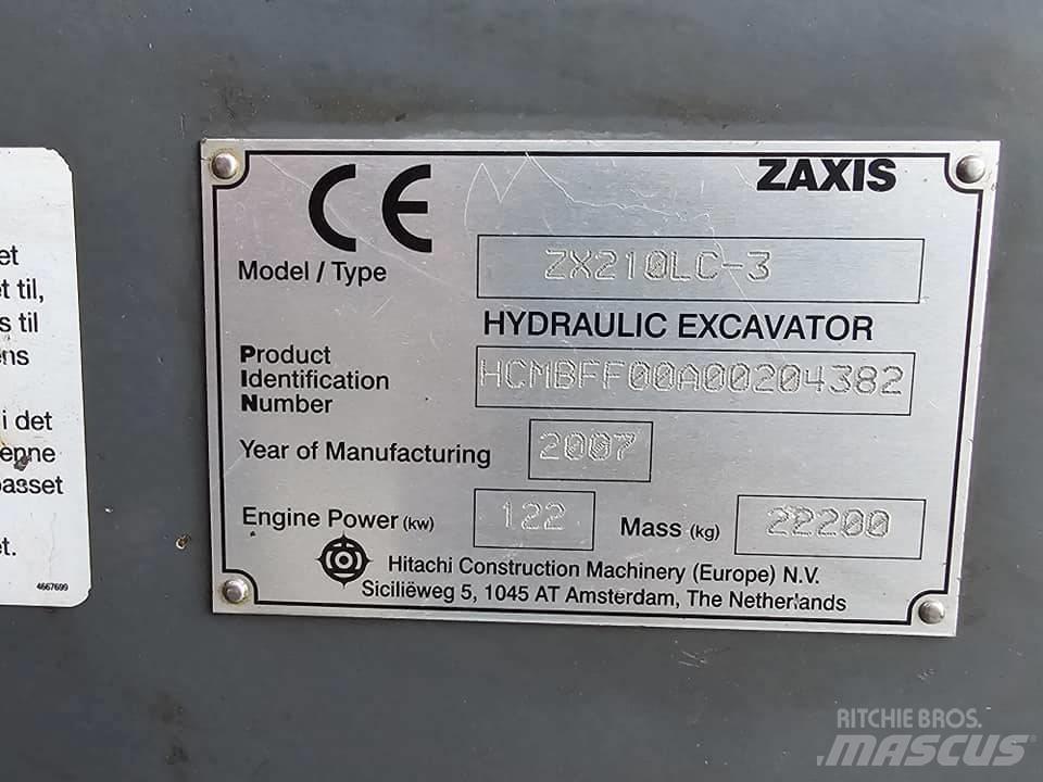 Hitachi ZX 210 LC-3 Kāpurķēžu ekskavatori