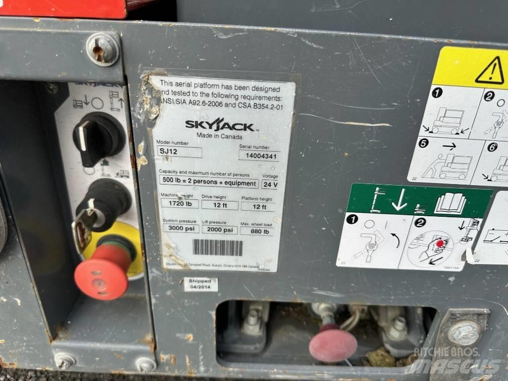 SkyJack SJ 12 Šķerveida pacēlāji
