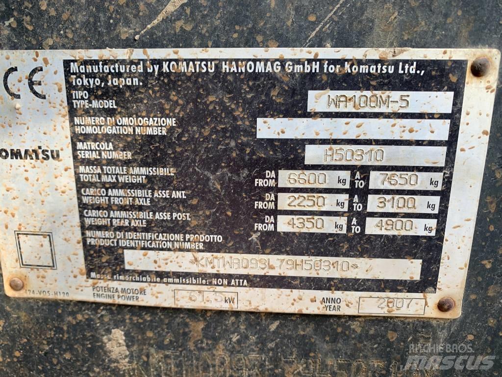 Komatsu WA 100 M-5 Iekrāvēji uz riteņiem