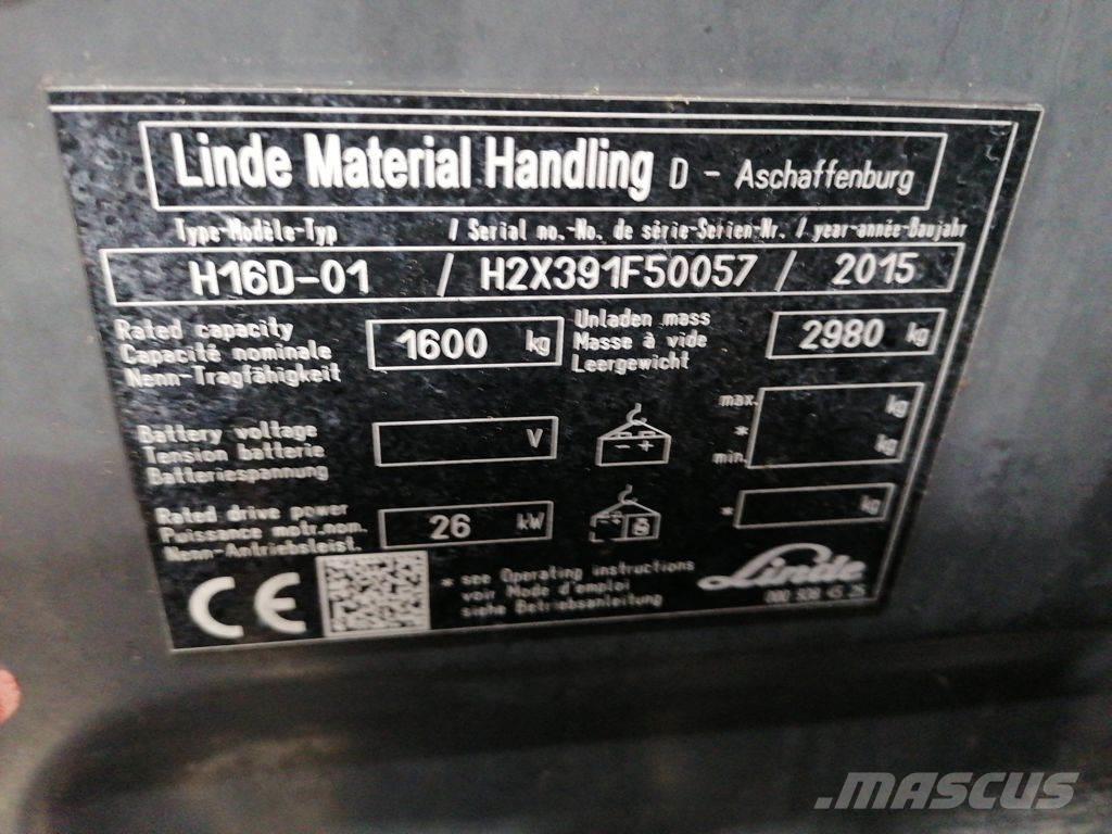 Linde H16D-01 Tehnika ar dīzeļa dzinēju