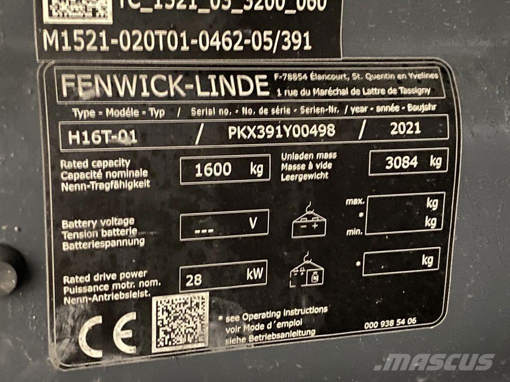 Linde H16T-01 LPG tehnika
