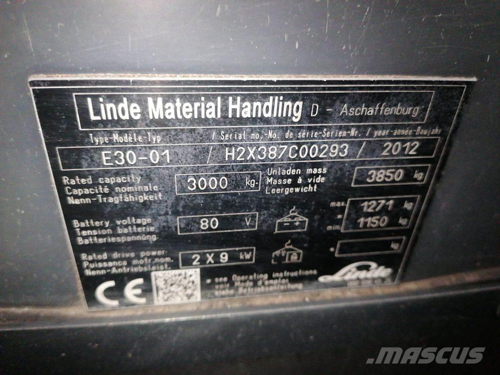 Linde E30-01 Elektriskie iekrāvēji