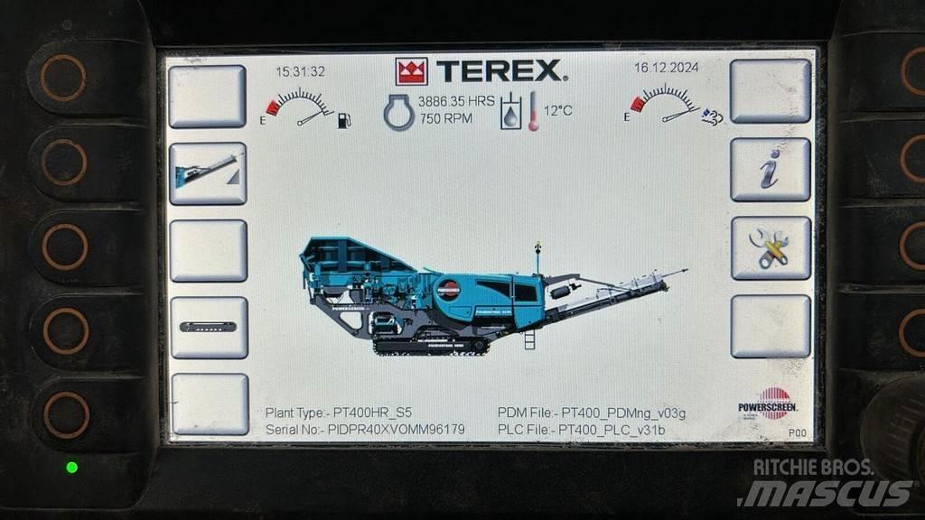 Terex PT 400 HR Drupinātāji