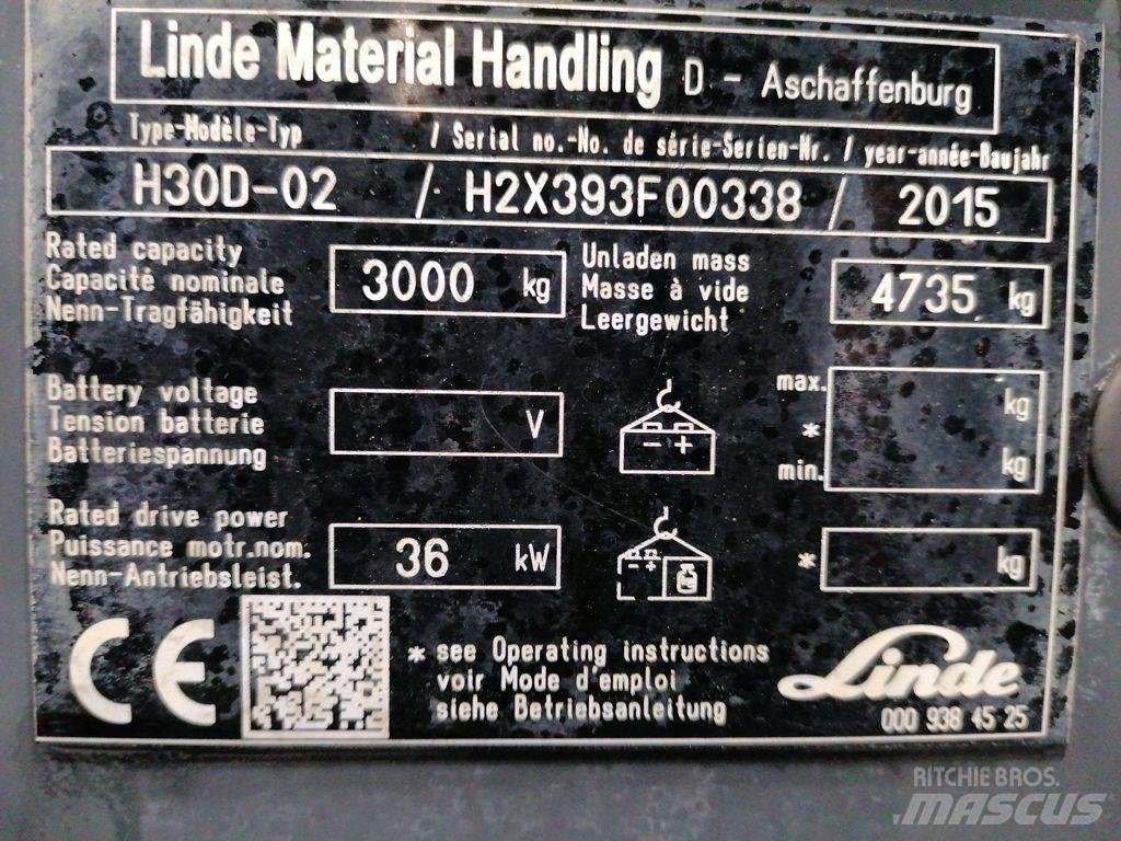 Linde H30D-02 Tehnika ar dīzeļa dzinēju