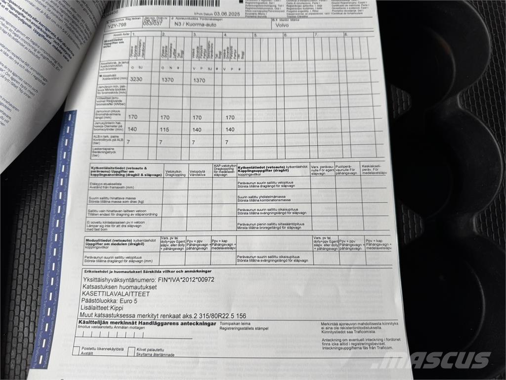 Volvo FMX 8x4 Pašizgāzējs