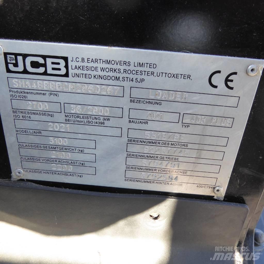 JCB 403 plus Iekrāvēji uz riteņiem