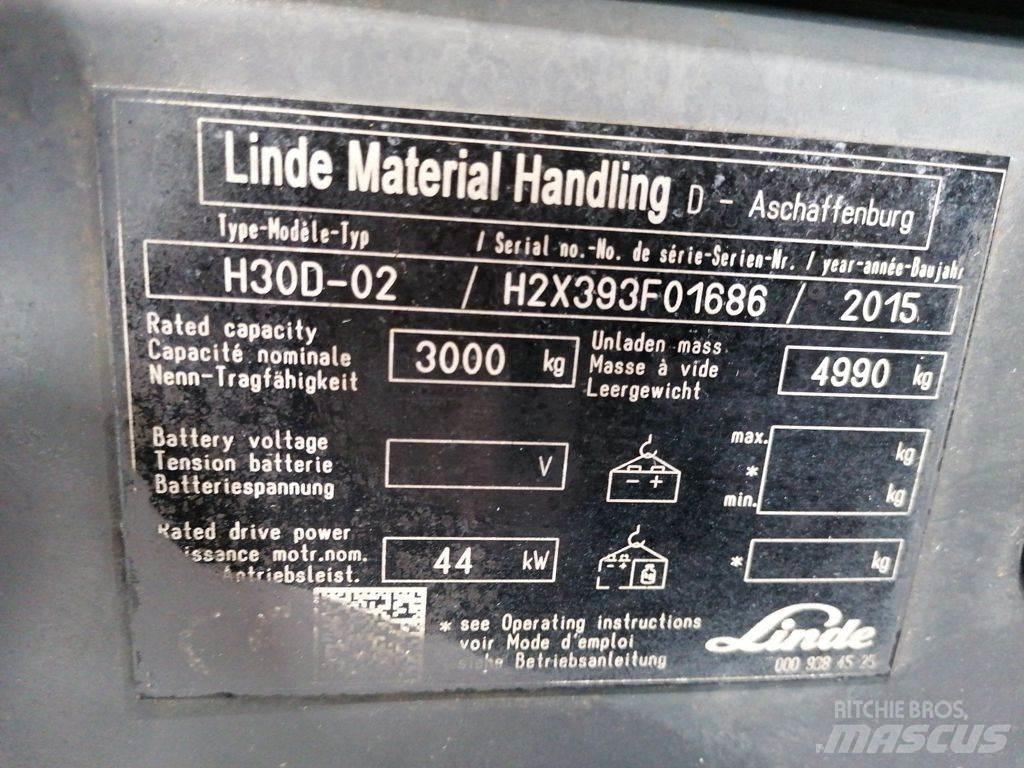 Linde H30D-02 Tehnika ar dīzeļa dzinēju