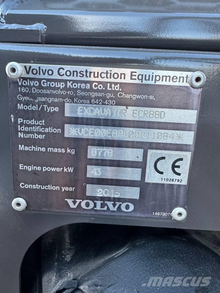 Volvo ECR 88 D Vidēja lieluma ekskavatori 7 t - 12 t