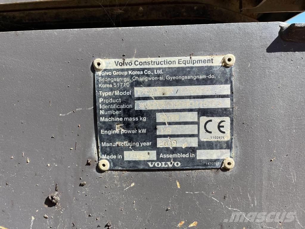 Volvo ECR 235 Kāpurķēžu ekskavatori