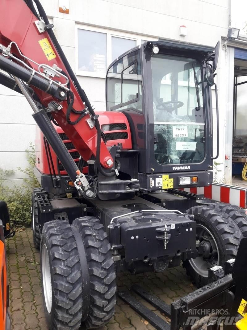 Yanmar B75W Ekskavatori uz riteņiem
