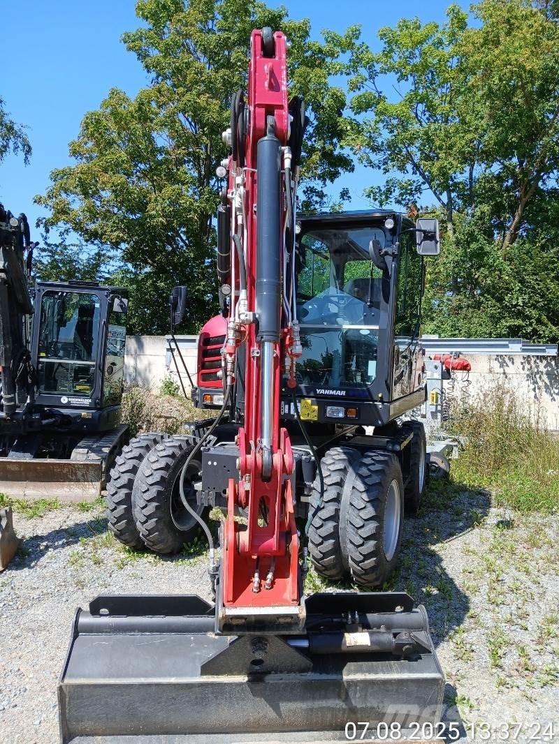 Yanmar B75W Ekskavatori uz riteņiem
