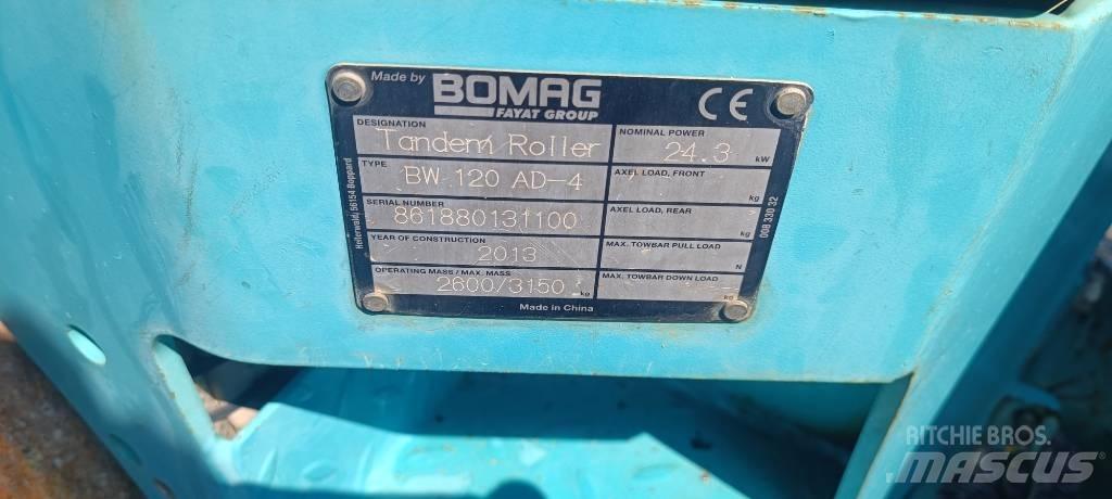 Bomag BW 120 AD-4 Divvalču grunts veltņi