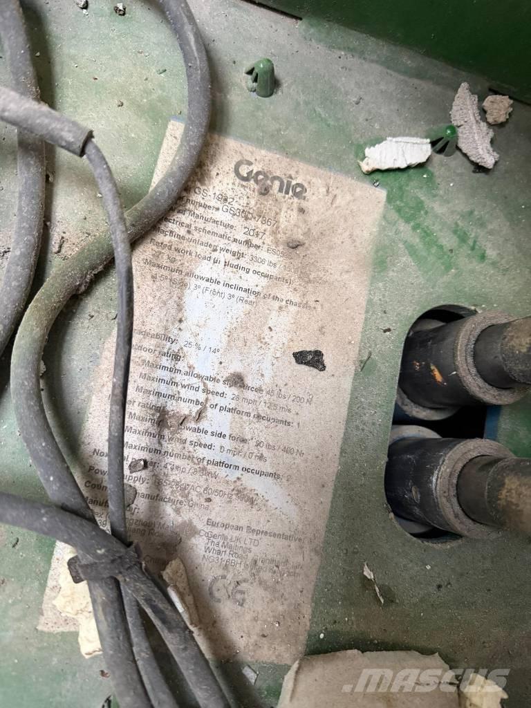 Genie GS 1932 Šķerveida pacēlāji