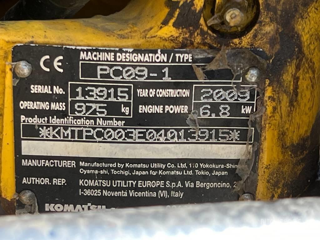 Komatsu PC 09-1 Mini ekskavatori < 7 t