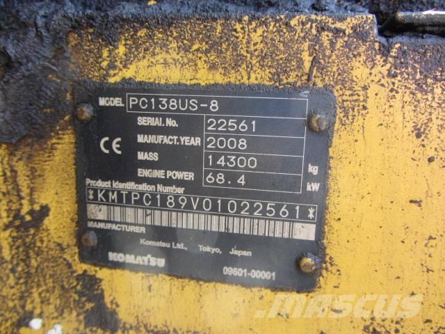 Komatsu PC 138-8 US Kāpurķēžu ekskavatori