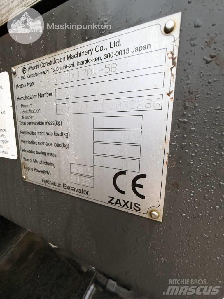 Hitachi ZX 170 W-5 B Ekskavatori uz riteņiem