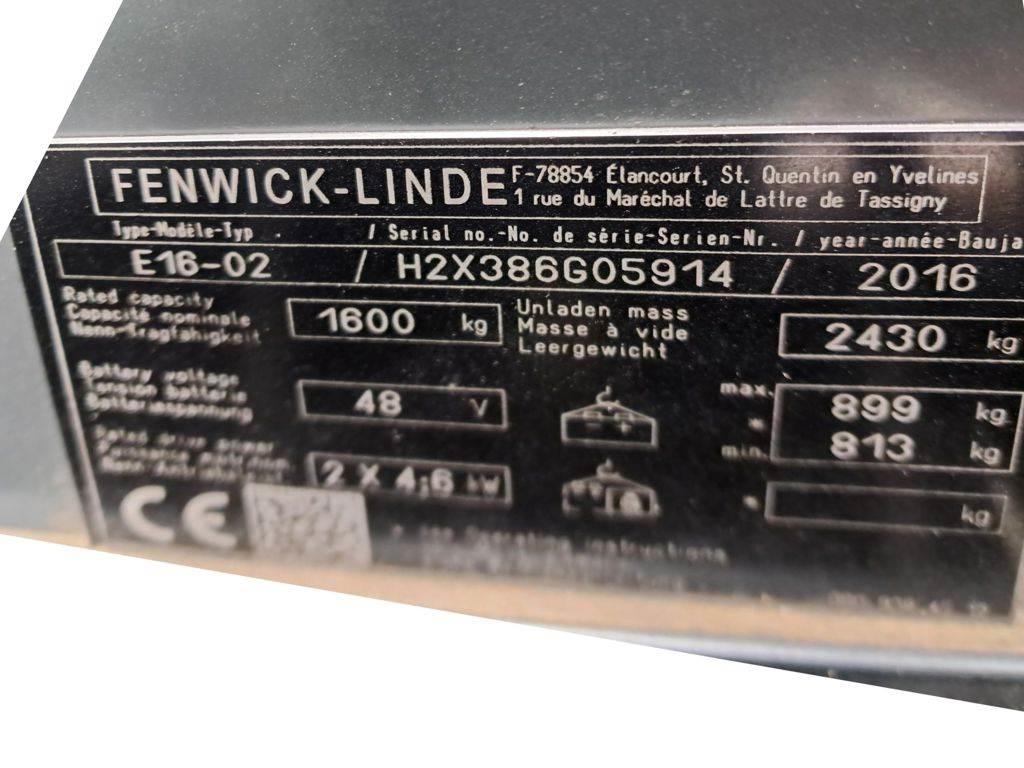 Linde E16-02 Elektriskie iekrāvēji