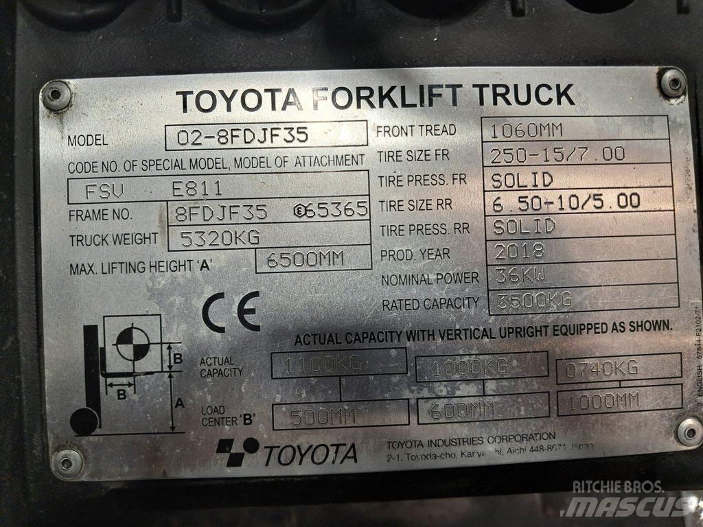 Toyota 02-8FDJF35 Tehnika ar dīzeļa dzinēju