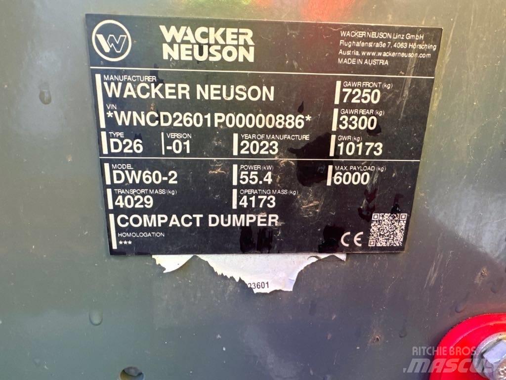 Wacker Neuson DW60-2 Mini pašizgāzēji