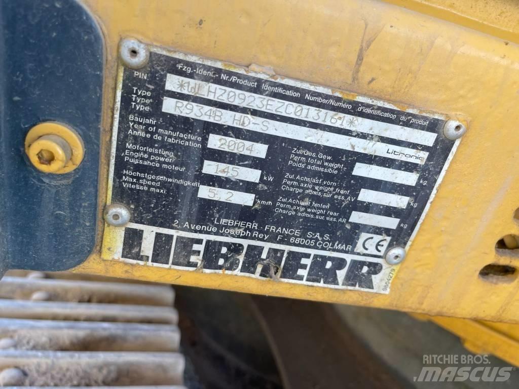 Liebherr R 934 B Kāpurķēžu ekskavatori