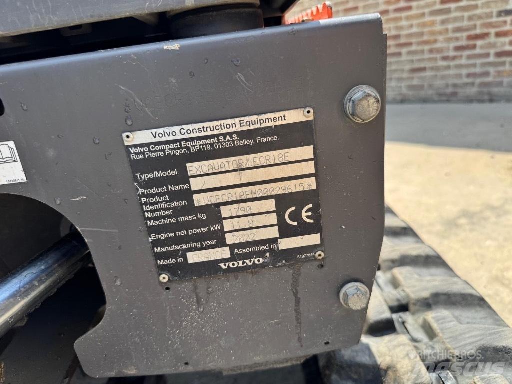 Volvo ECR 18 E Mini ekskavatori < 7 t